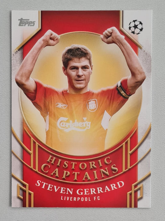 Steven Gerrard - 2025 Topps Liverpool (CL) Historic Captains HC-9