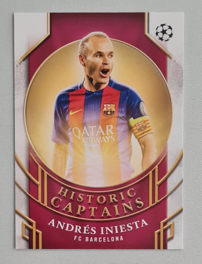 Andres Iniesta - 2025 Topps FC Barcelona (CL) Historic Captains HC-5