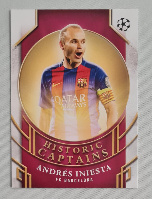 Andres Iniesta - 2025 Topps FC Barcelona (CL) Historic Captains HC-5