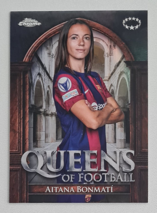 Aitana Bonmati - 2024 Topps Chrome FC Barcelona Women Soccer Queen of Football #QF-1