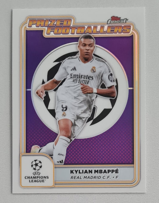 Kylian Mbappe - 2025 Topps Finest Prized Footballers (CL) Real Madrid C.F. #PF-13