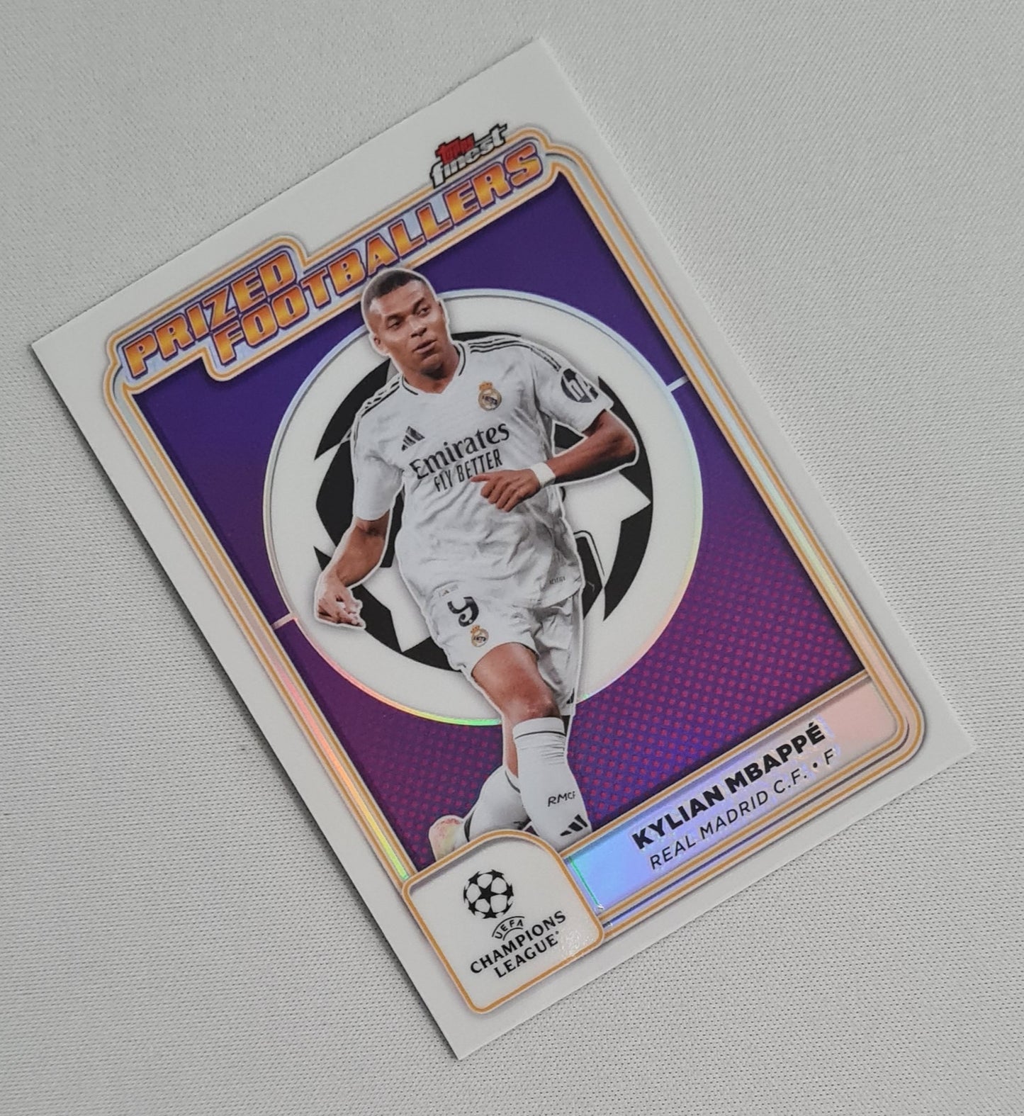 Kylian Mbappe - 2025 Topps Finest Prized Footballers (CL) Real Madrid C.F. #PF-13