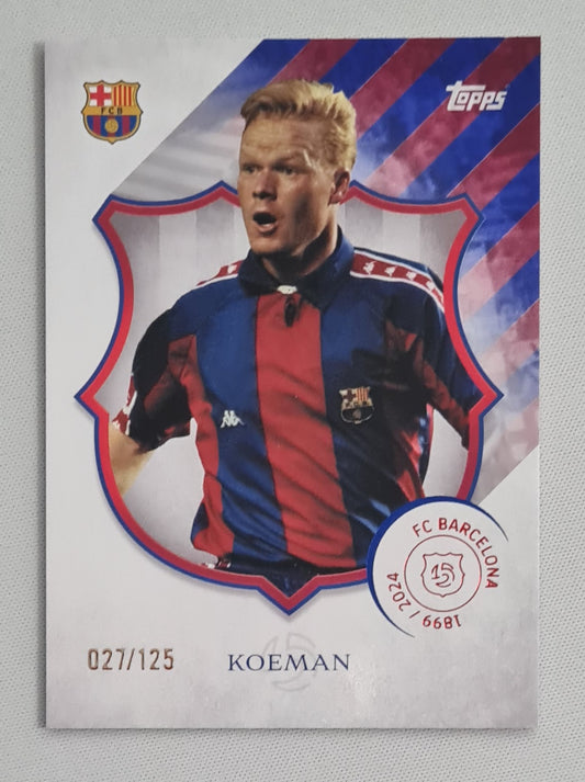 Ronald Koeman - 2025 Topps FC Barcelona 125 Legacy #25 /125