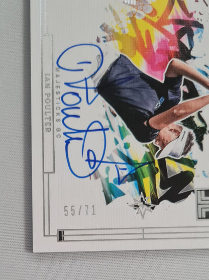Ian Poulter - 2024/25 Panini Impeccable LIV Golf (Majesticks GC) #CC-IPT /71 on Card Autograph