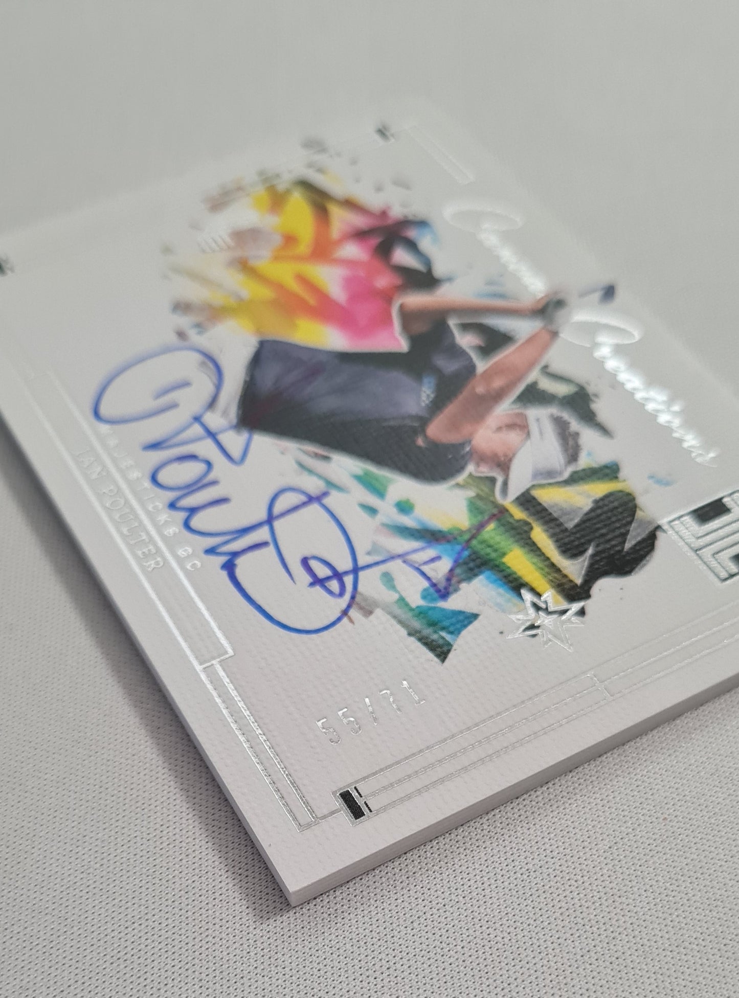 Ian Poulter - 2024/25 Panini Impeccable LIV Golf (Majesticks GC) #CC-IPT /71 on Card Autograph