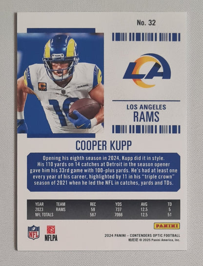 Cooper Kupp - 2024 Panini Contenders Optic Football NFL L.A. Rams Season Ticket #32