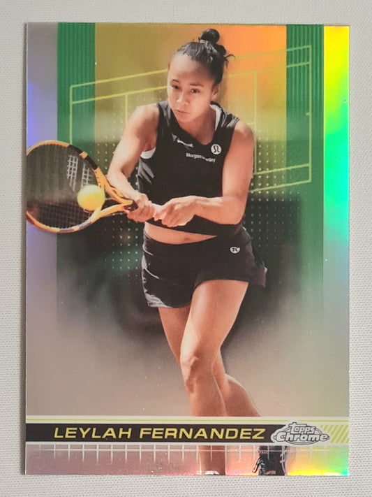 Leylah Fernandez - 2024 Topps Chrome PTPA Tennis #123 Refractor