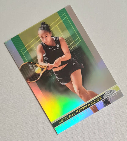 Leylah Fernandez - 2024 Topps Chrome PTPA Tennis #123 Refractor
