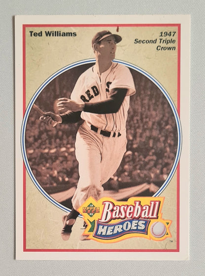 Ted Williams - 1991 Upper Deck MLB Baseball Heroes - 1947 Second Triple Crown #32 of 36 set
