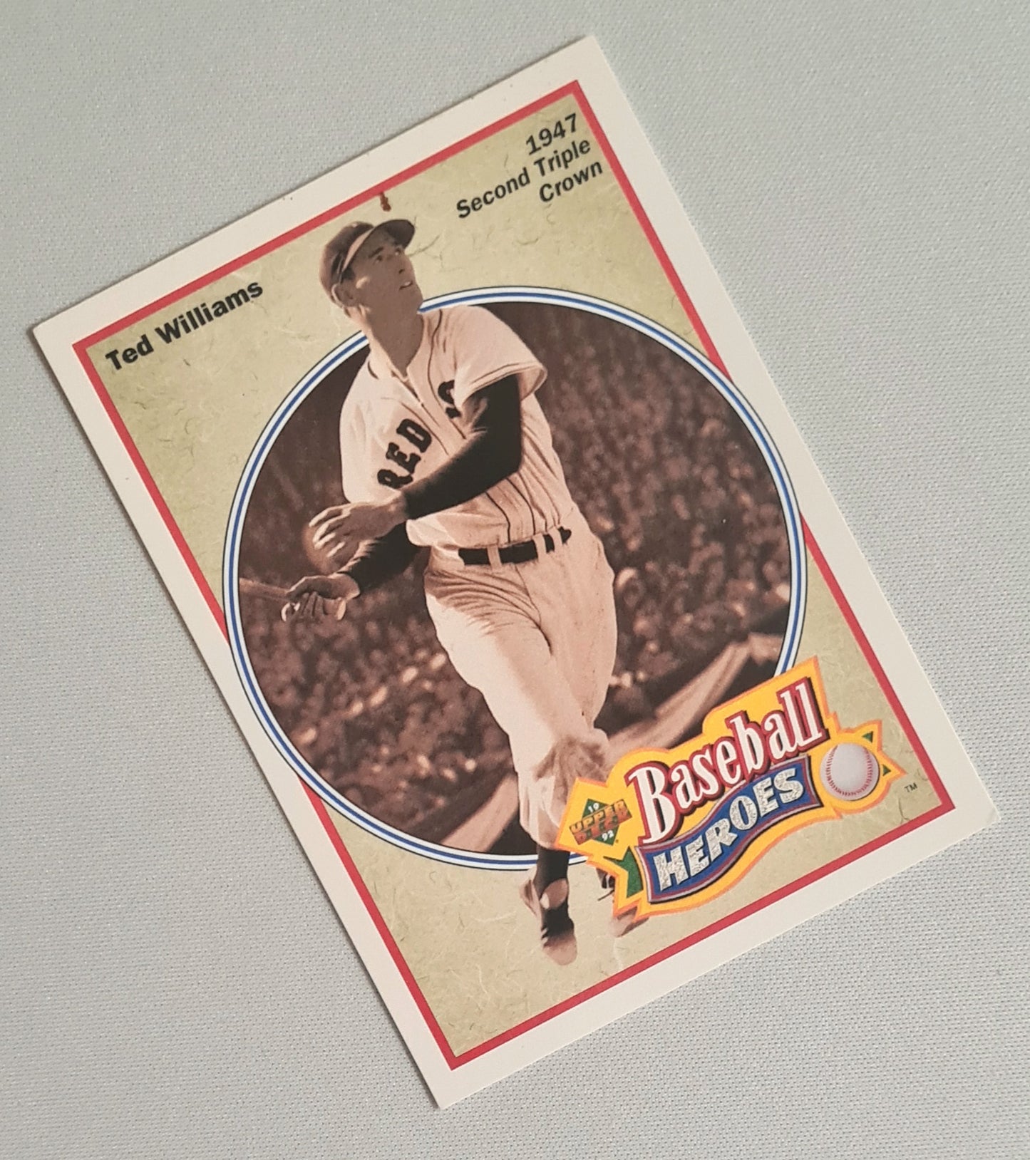 Ted Williams - 1991 Upper Deck MLB Baseball Heroes - 1947 Second Triple Crown #32 of 36 set