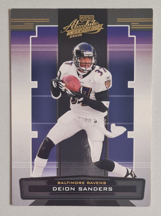 Deion Sanders - 2005 Donruss Playoff NFL Football Baltimore Ravens Absolute Memorabilia #10
