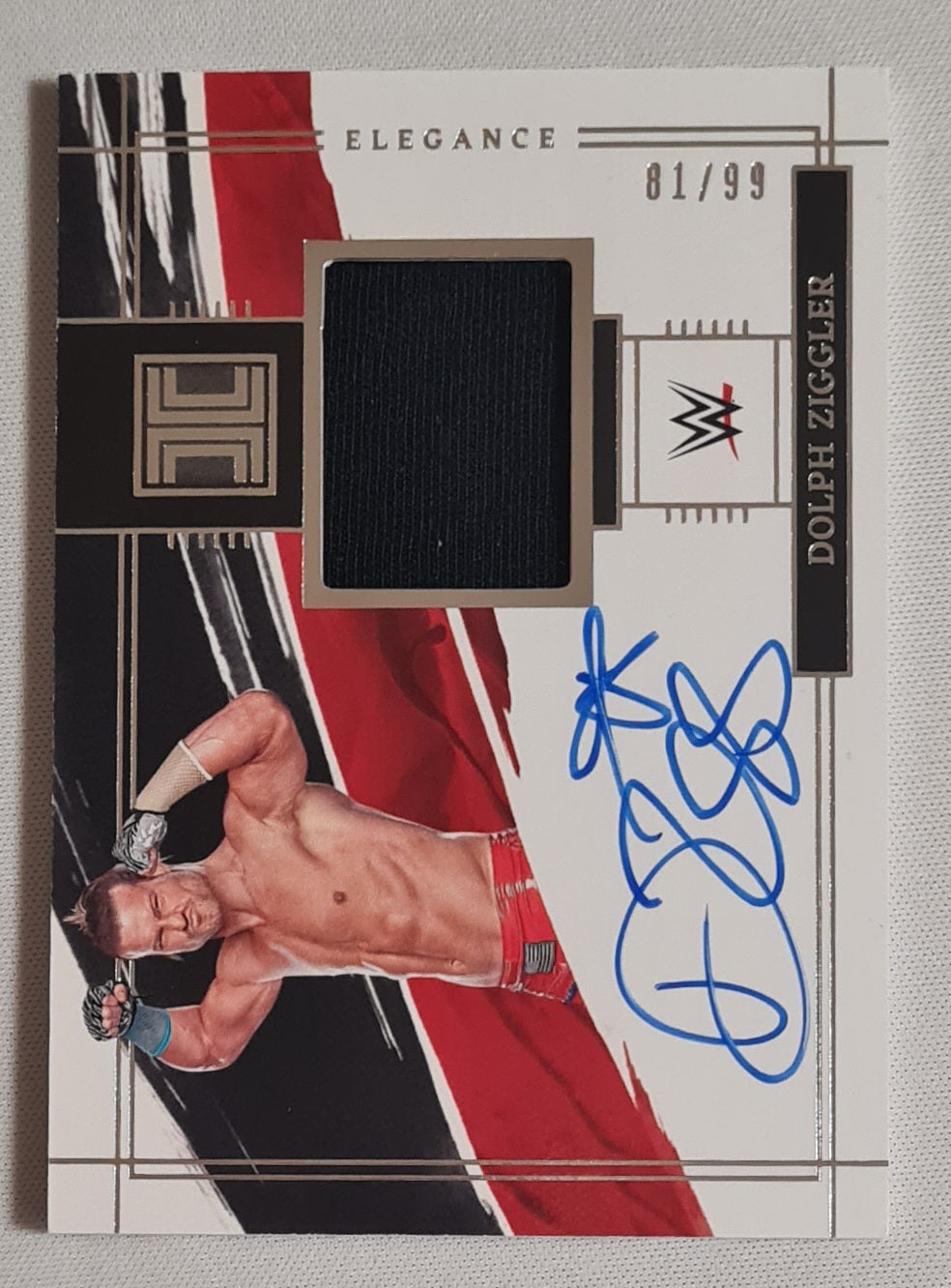 Dolph Ziggler - 2022 Panini Impeccable WWE Wrestling RAW Elegance #EM-DZG /Patch /99 + on Card Autograph RARE