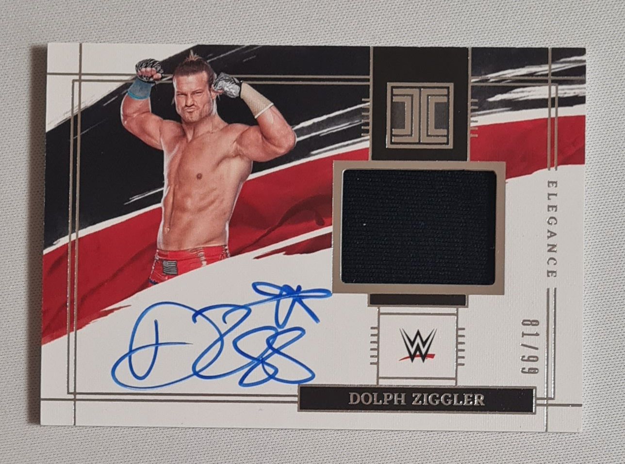 Dolph Ziggler - 2022 Panini Impeccable WWE Wrestling RAW Elegance #EM-DZG /Patch /99 + on Card Autograph RARE