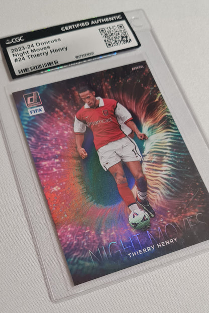 Thierry Henry - 2023/24 Panini Donruss FIFA Soccer - Night Moves - #24 Certified Authentic