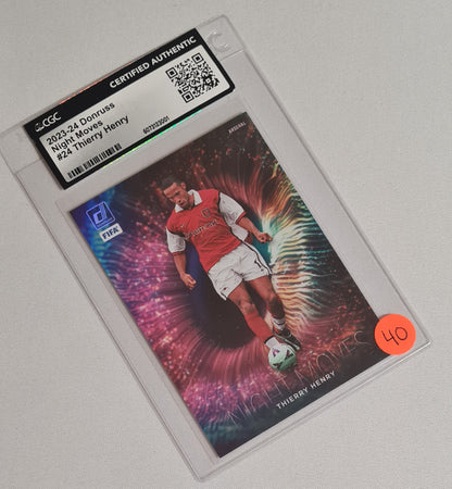Thierry Henry - 2023/24 Panini Donruss FIFA Soccer - Night Moves - #24 Certified Authentic
