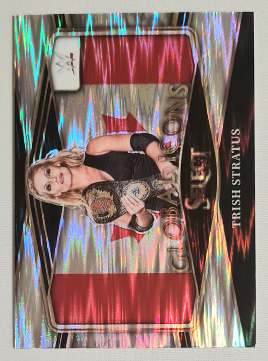 Trish Stratus - 2022 Panini Select WWE Wrestling Legends Global Icons #7 Flash Prizm