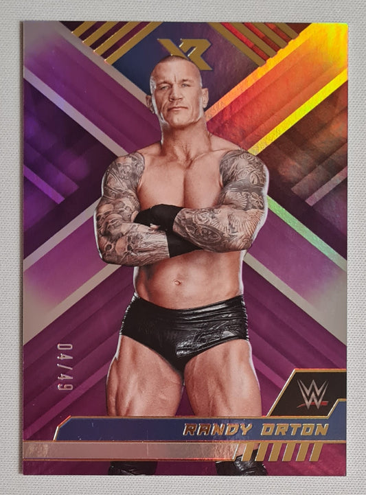 Randy Orton - 2023 Panini Chronicles XR WWE Wrestling Smack Down #292 Purple Refractor /49