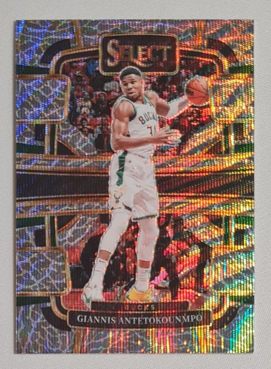 Giannis Antetokounmpo - 2023/24 Panini Select Basketball NBA Milwaukee Bucks #60 Elephant Prizm Concourse SSP