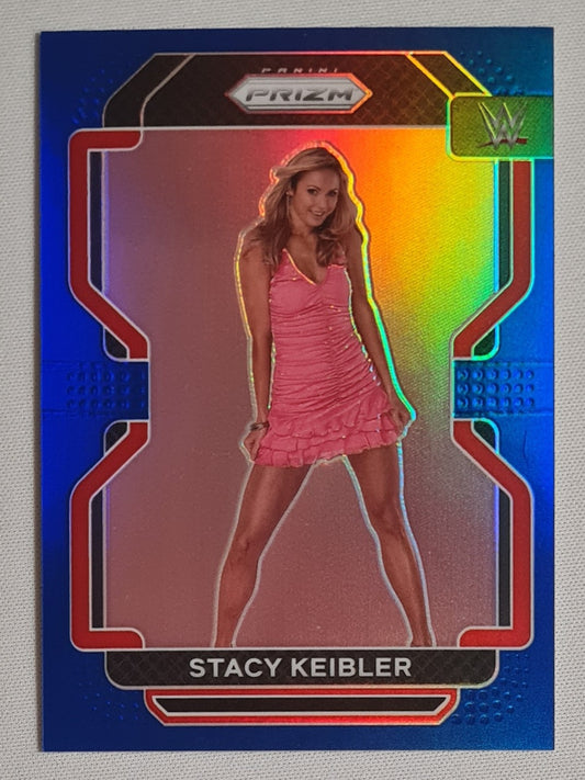 Stacy Keibler - 2022 Panini Prizm WWE Wrestling Legends #152 Blue Prizm Refractor /199