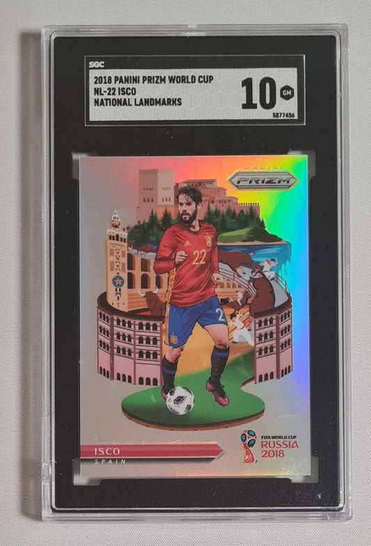 Isco - 2018 Panini Prizm World Cup National Landmarks #NL-22 SGC 10 GEM MINT