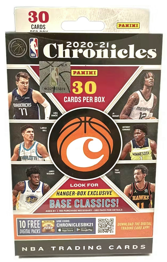 2020/21 Panini Chronicles NBA Basketball Hanger Box
