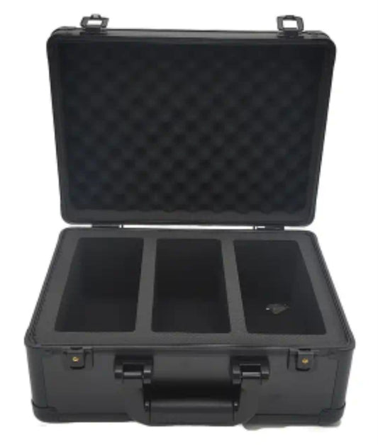 Storage Case for Collectable cards - 3 Slot Storage Box with handle and safety lock system