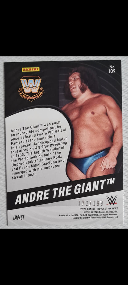 Andre The Giant - 2023 Panini Revolution WWE #109 Legends "Impact" /199
