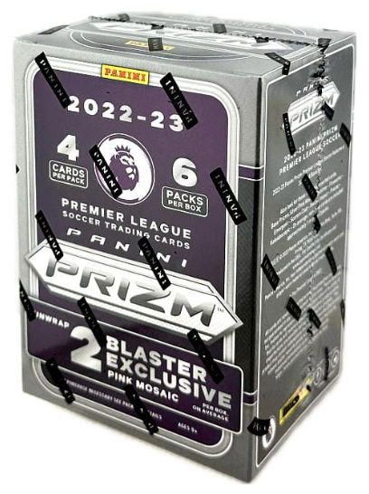 2022/23 Panini Prizm Premier League EPL Soccer 6 Pack Blaster (Pink Mosaic)